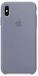 Чехол Apple Silicone Case PB для Apple iPhone X, iPhone XS  Lavender Grey