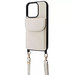Чехол Wave Leather Pocket Case для Apple iPhone 14 White