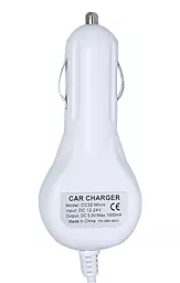 Автомобильное зарядное устройство Cord micro USB Car Charger 1A White (CC32-Micro.1) - миниатюра 2