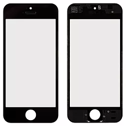 Корпусное стекло дисплея Apple iPhone 5S, SE with frame Black