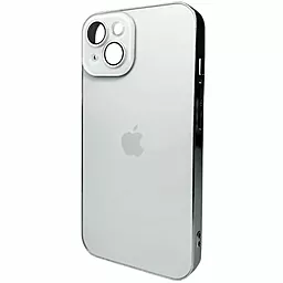 Чехол AG Glass Sapphire Frame MagSafe Logo for Apple iPhone 14  White