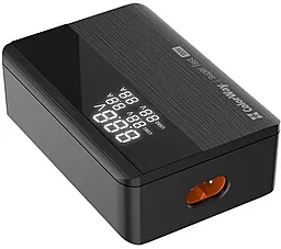 Сетевое зарядное устройство ColorWay Power Delivery GaN 100W PD/QC 2xUSB-A-C Black (CW-CHS041PD-BK) - миниатюра 6