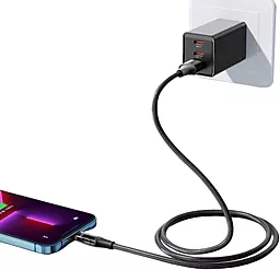 Кабель USB McDodo Amber Transparent CA-2080 12W 3A 1.2M Lightning Cable Black - миниатюра 6