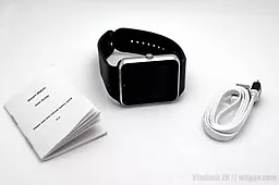 Смарт-часы UWatch Smart GT08 Silver with Black strap - миниатюра 10