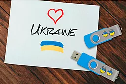 Флешка GooDRam 128 GB UTS2 Ukraine USB 2.0 Process Blue (UTS2-1280B0R11-UA) - мініатюра 4