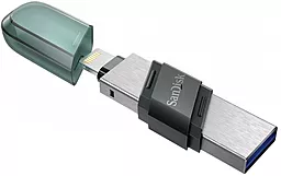 Флешка SanDisk iXpand Flip 128 GB USB 3.1 + Lightning (SDIX90N-128G-GN6NE) Grey