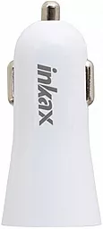 Автомобильное зарядное устройство Inkax Car charger 2 USB 2.4A + Micro USB cable White (CD-29) - миниатюра 2