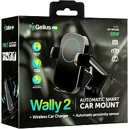 Автодержатель с беспроводной зарядкой Gelius Pro Wally 2 Automatic Wireless Charger 10W Black (WC-002) - миниатюра 11