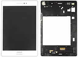 Дисплей для планшету Asus ZenPad S 8.0 Z580C (шлейф 27мм,  #TC079GFL05, 20002105-02) + Touchscreen with frame White