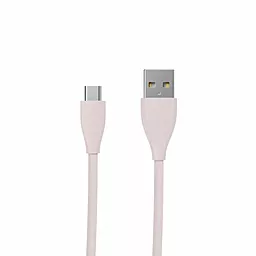 Кабель USB Maxxter 2.4A micro USB Cable Peach Pink (UB-M-USB-01GP)