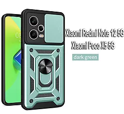 Чехол BeCover Military для Xiaomi Redmi Note 12 5G, Xiaomi Poco X5 5G Dark Green (709126)