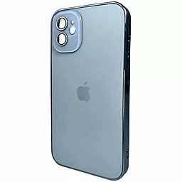 Чехол AG Glass Sapphire Frame MagSafe Logo for Apple iPhone 11 Sierra Blue