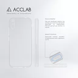 Чехол ACCLAB Anti Dust для Xiaomi Redmi 9A Transparent - миниатюра 4