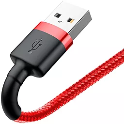 Кабель USB Baseus Kevlar 2M Lightning Cable Red (CALKLF-C09) - миниатюра 3