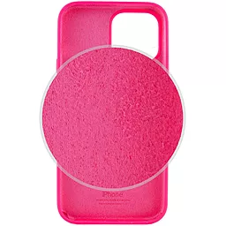 Чехол Silicone Case Full для Apple iPhone 14 Plus Barbie pink - миниатюра 3
