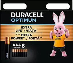 Батарейки Duracell AAA (LR03) Optimum 8шт (5015602)