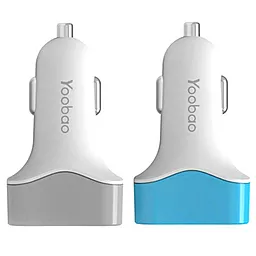 Автомобильное зарядное устройство Yoobao Quatro USB Car Charger 4.8A Blue (YB206) - миниатюра 2