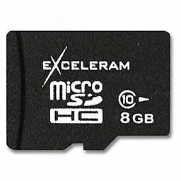 Карта памяти Exceleram microSDHC 8GB Class 10 (MSD0810VA)