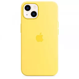Чохол Apple Silicone Case Full with MagSafe and SplashScreen для Apple iPhone 13  Lemon Zest