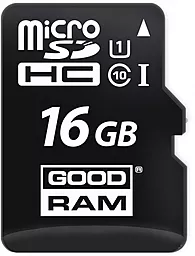 Карта памяти GooDRam microSDHC 16GB Class 10 UHS-1 U1 (M1A0-0160R11)