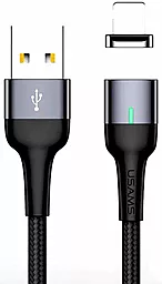 Кабель USB Usams U28 Magnetic Lightning Cable Black (US-SJ326)