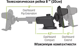 Автодержатель iOttie Easy One Touch 3 Car & Desk Mount Holder Black (HLCRIO120) - миниатюра 3