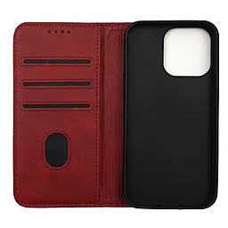 Чехол-книжка 1TOUCH Premium для Iphone 13 Pro (Dark Red) - миниатюра 2