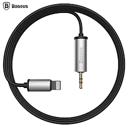 Аудіо кабель Baseus Aux mini Jack 3.5 mm - Lightning M/M Cable 1.2 м silver (NGB37-01)