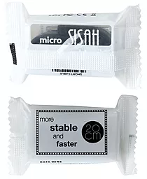 Кабель USB NICHOSI Candy 20 см micro USB SISAH White - миниатюра 2