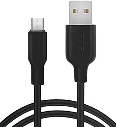 USB Кабель Ridea RC-M114 Soft Silico 15W 3A micro USB Cable Black