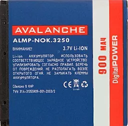 Акумулятор Nokia BP-6M / ALMP-NO.3250CP0900 (900 mAh) Avalanche