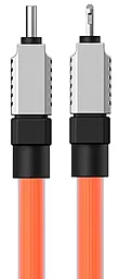 Кабель USB PD Baseus CoolPlay Series 20W 3A 2M USB Type-C - Lightning cable orange (CAKW000107) - миниатюра 5