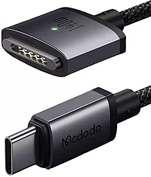 Кабель USB McDodo Magnetic LED 140W 5A 2M USB Type-C to Magsafe 3 Cable Black (CA-1470) - миниатюра 2