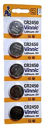 Батарейки Vinnic CR2450 5шт 3 V