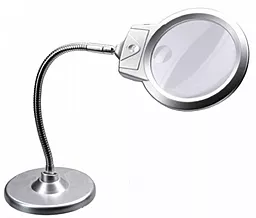 Лупа настільна Magnifier 4B-5 90мм/2x-5х з підсвіткою