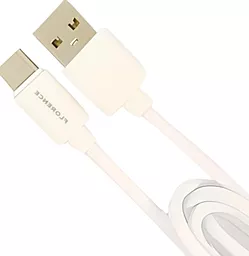 Кабель USB Florence 10W 2A USB Type-C Cable White (FL-2110-WT) - миниатюра 2
