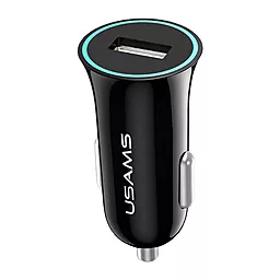 Автомобильное зарядное устройство Usams Car Charger 1 USB 1.2A Black (US-CC036)