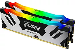 Оперативная память Kingston Fury 32 GB (2x16GB) DDR5 6800 MHz Renegade Silver/Black RGB (KF568C36RSAK2-32)