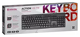 Клавиатура Defender Action HB-719 USB Black (45719) Black - миниатюра 4