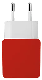 Сетевое зарядное устройство Trust Urban Revolt Dual Smart Wall Charger (1A/1A) Red - миниатюра 2
