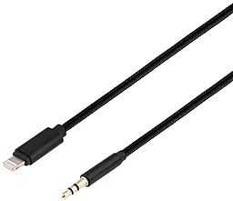 Аудио кабель EasyLife Aux mini Jack 3.5 mm - Lightning M/M Cable 1 м black (GL-060)
