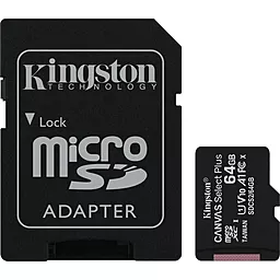 Карта пам'яті Kingston microSDXC 64GB Canvas Select Plus Class 10 UHS-I U1 V10 A1 + SD-адаптер (SDCS2/64GB)