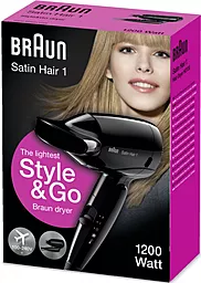 Фен дорожный Braun Satin Hair 1 Dryer HD 130 - миниатюра 6