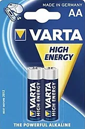 Батарейки Varta HIGH Energy AA BLI 2 ALKALINE 1.5 V