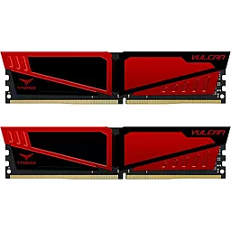 Оперативная память Team DDR4 8GB (2x4GB) 2400 MHz Vulcan Red (TLRED48G2400HC14DC01)
