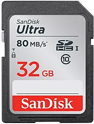 Карта памяти SanDisk SDHC 32GB Ultra Class 10 UHS-I (SDSDUNC-032G-GN6IN)