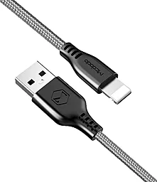 Кабель USB McDodo Warrior Series 12W 2.4A 1.2M Lightning Cable Grey (CA-5151) - миниатюра 2