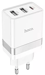 Мережевий зарядний пристрій Hoco N21 Pro Tourer PD30W 2USB/Type-C EU