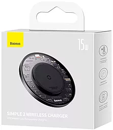 Беспроводное (индукционное) зарядное устройство Baseus Simple 2 Wireless Charger 15W 3A Black (CCJJ050001) - миниатюра 8