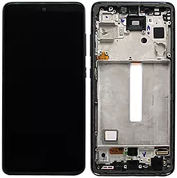 Дисплей Samsung Galaxy A52s A528 с тачскрином и рамкой, (OLED), Black
